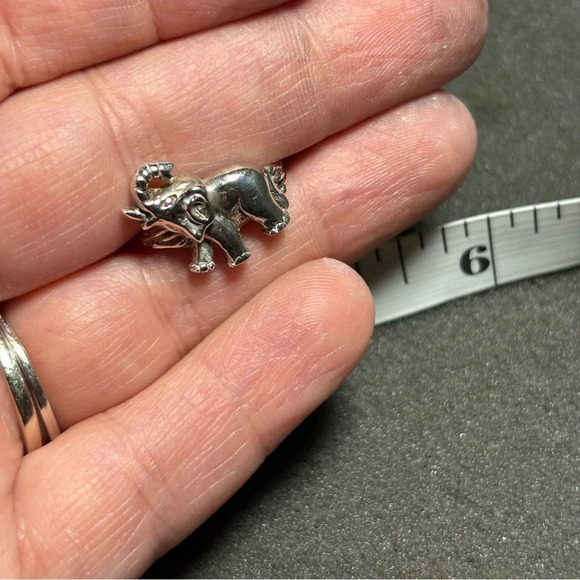 Sterling Silver 925 Elephant Statement Women’s Ring Size 9.5 - Picture 4 of 10